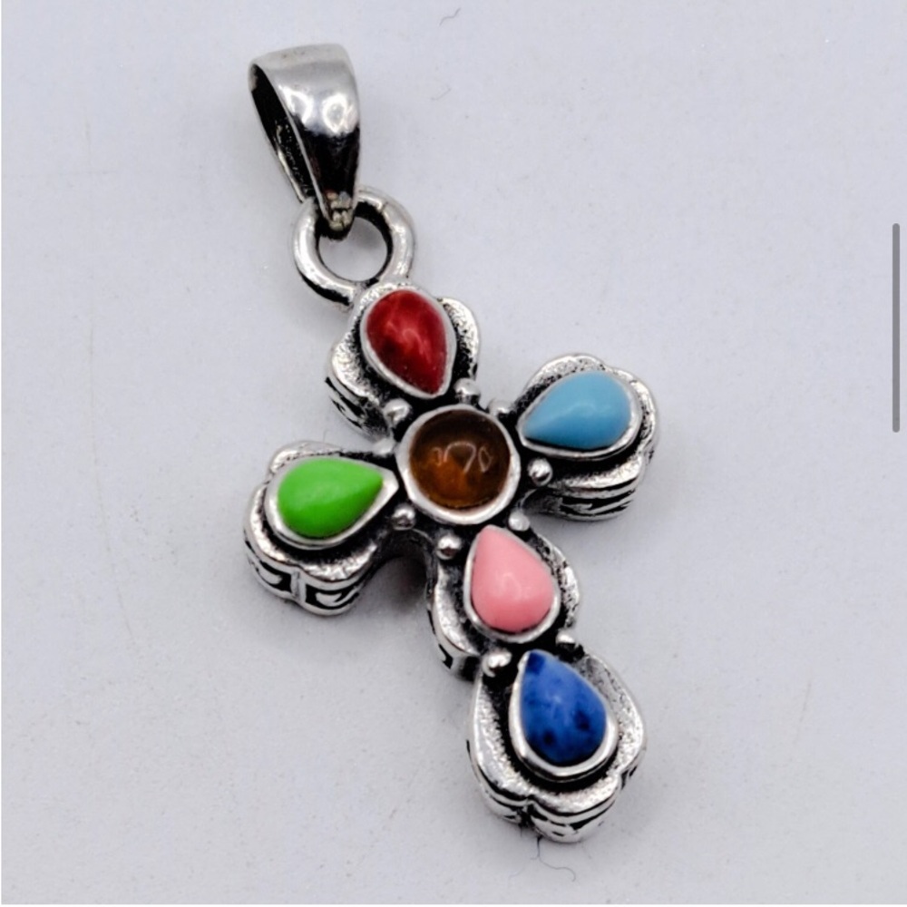 Silpada Gemstone Cross HTF Rare!